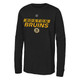 Bruins Youth Authentic Pro Wordmark Long Sleeve Tee Image coming soon src=
